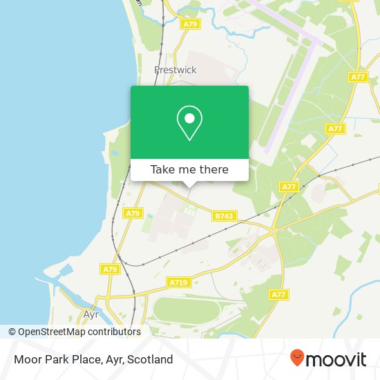 Moor Park Place, Ayr map