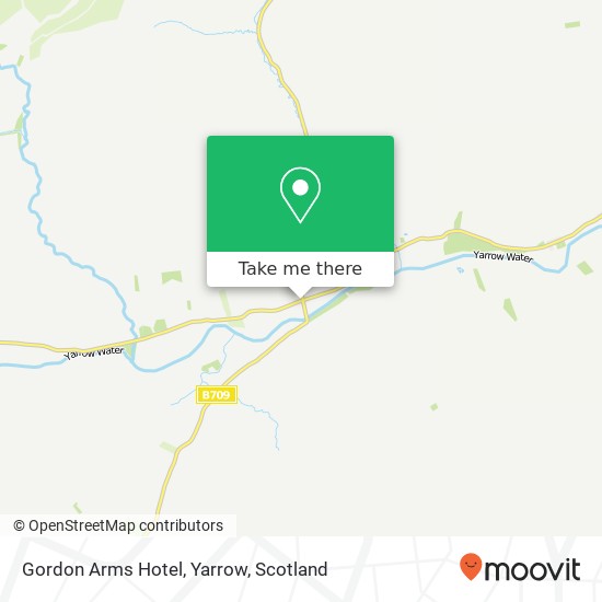 Gordon Arms Hotel, Yarrow map