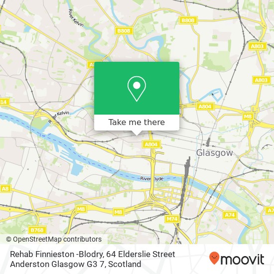 Rehab Finnieston -Blodry, 64 Elderslie Street Anderston Glasgow G3 7 map