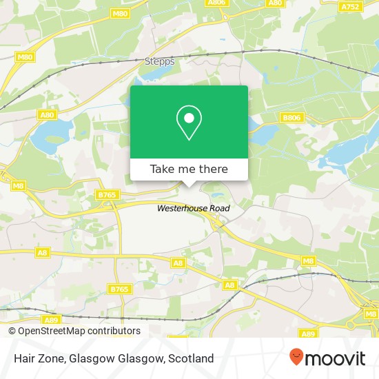 Hair Zone, Glasgow Glasgow map