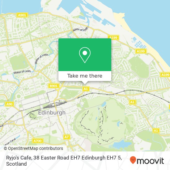 Ryjo's Cafe, 38 Easter Road EH7 Edinburgh EH7 5 map