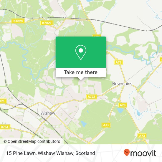 15 Pine Lawn, Wishaw Wishaw map