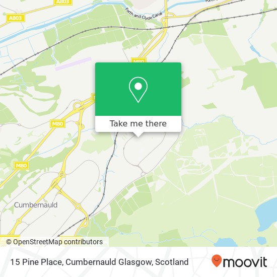 15 Pine Place, Cumbernauld Glasgow map