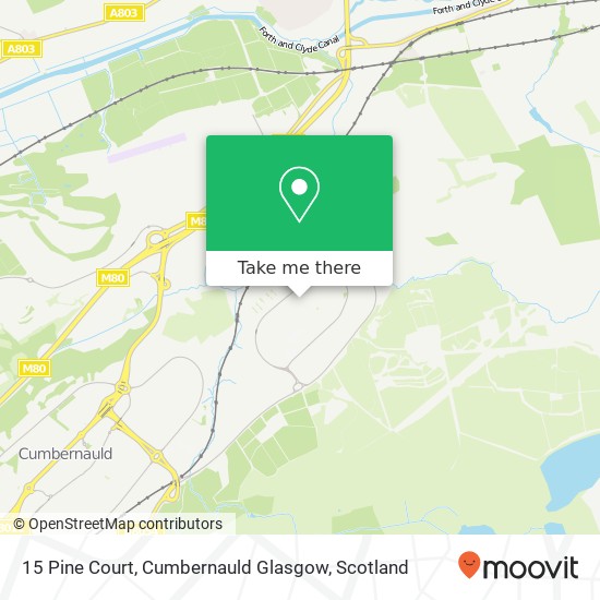 15 Pine Court, Cumbernauld Glasgow map