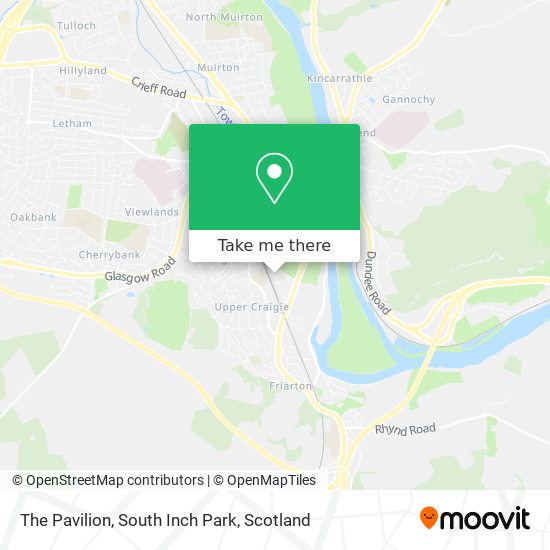 The Pavilion, South Inch Park map