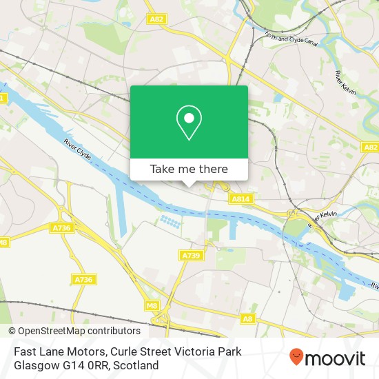 Fast Lane Motors, Curle Street Victoria Park Glasgow G14 0RR map