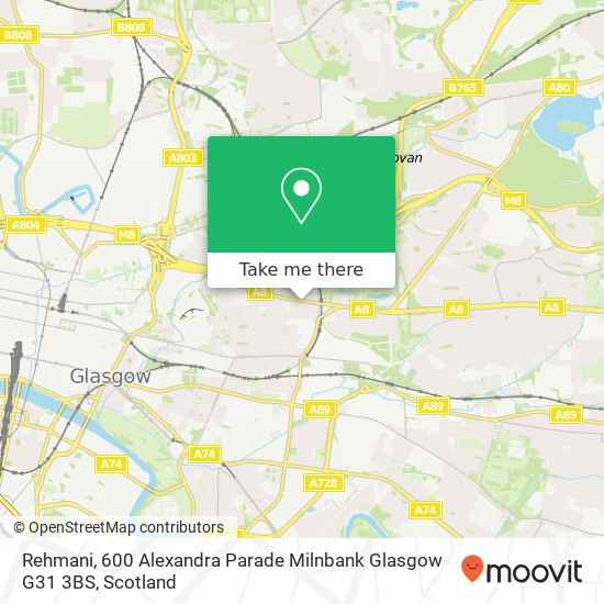 Rehmani, 600 Alexandra Parade Milnbank Glasgow G31 3BS map