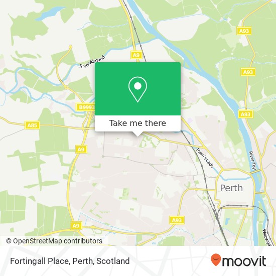 Fortingall Place, Perth map