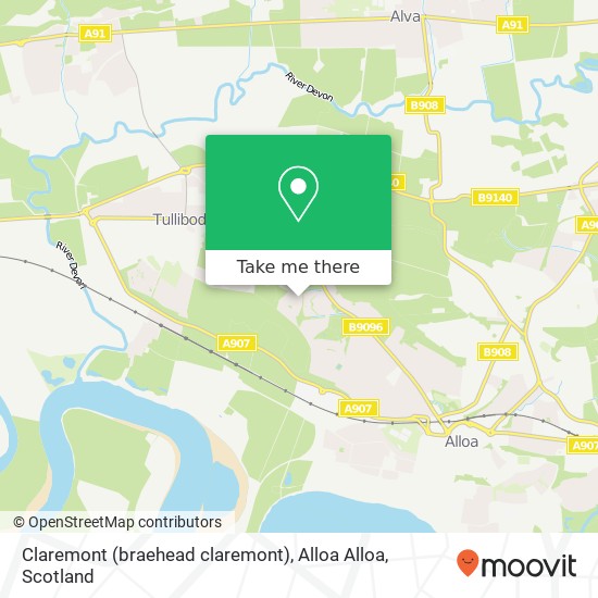 Claremont (braehead claremont), Alloa Alloa map