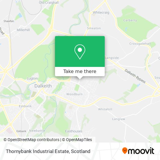 Thornybank Industrial Estate map