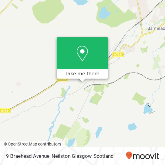 9 Braehead Avenue, Neilston Glasgow map