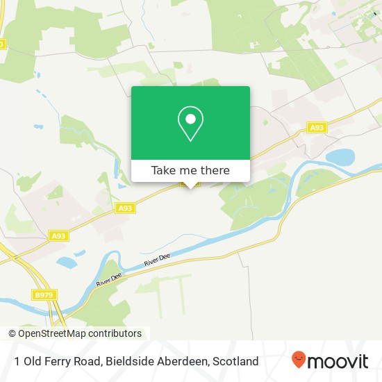 1 Old Ferry Road, Bieldside Aberdeen map