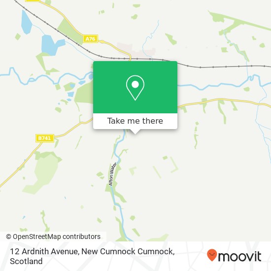 12 Ardnith Avenue, New Cumnock Cumnock map