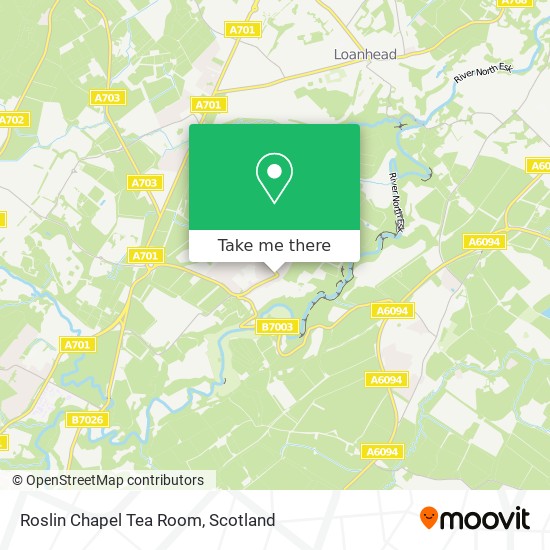 Roslin Chapel Tea Room map