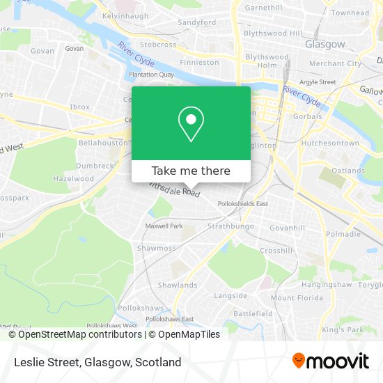 Leslie Street, Glasgow map