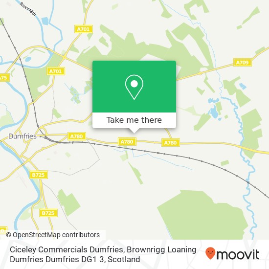 Ciceley Commercials Dumfries, Brownrigg Loaning Dumfries Dumfries DG1 3 map