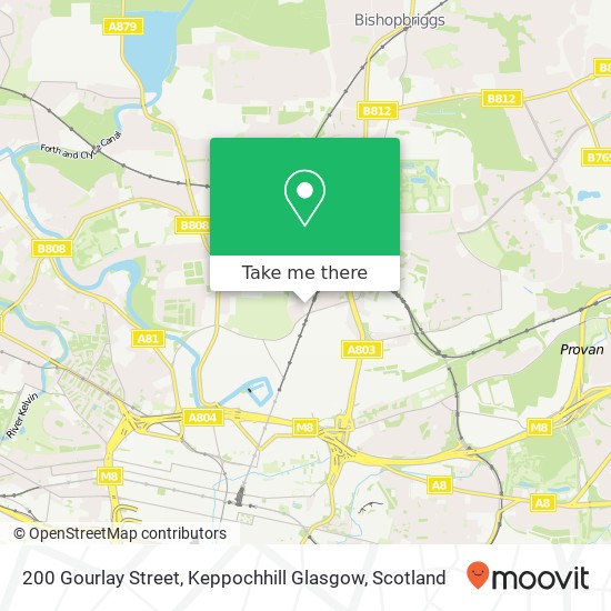 200 Gourlay Street, Keppochhill Glasgow map