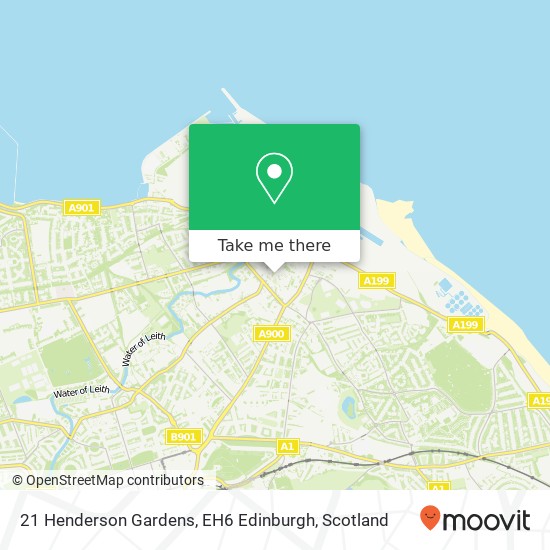 21 Henderson Gardens, EH6 Edinburgh map