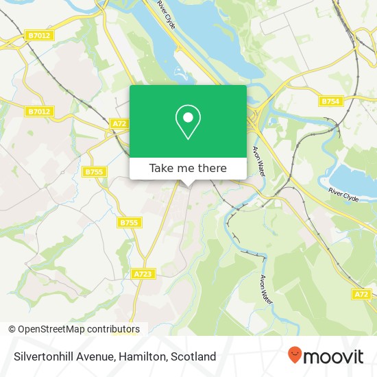 Silvertonhill Avenue, Hamilton map