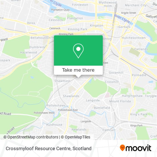 Crossmyloof Resource Centre map