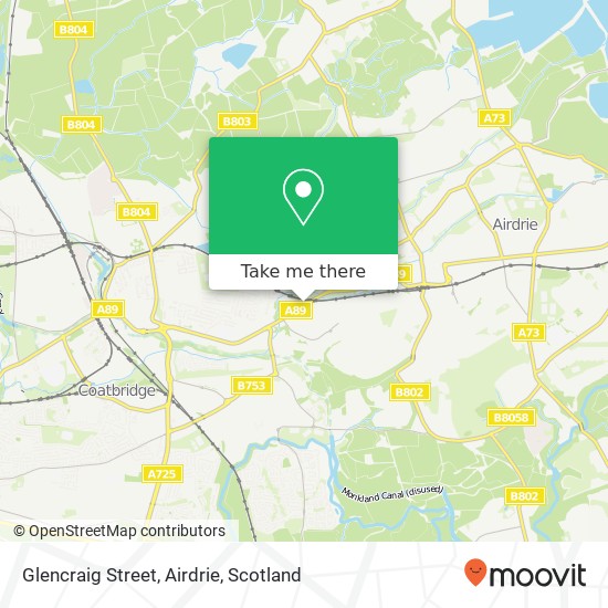 Glencraig Street, Airdrie map