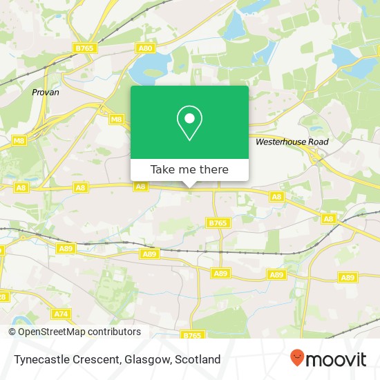 Tynecastle Crescent, Glasgow map