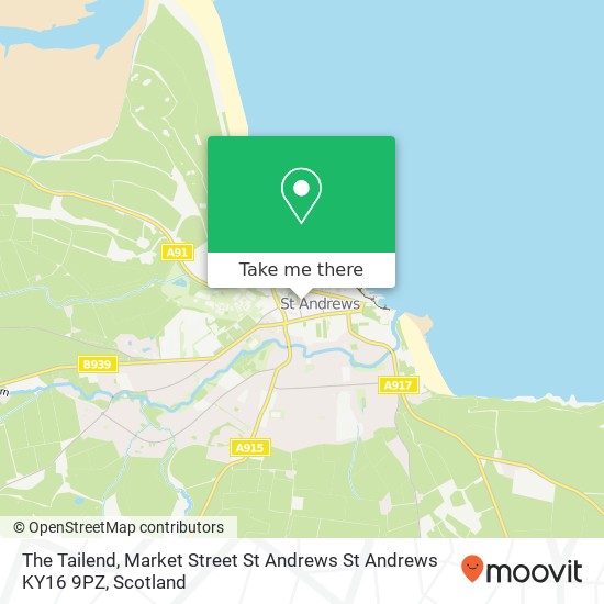 The Tailend, Market Street St Andrews St Andrews KY16 9PZ map