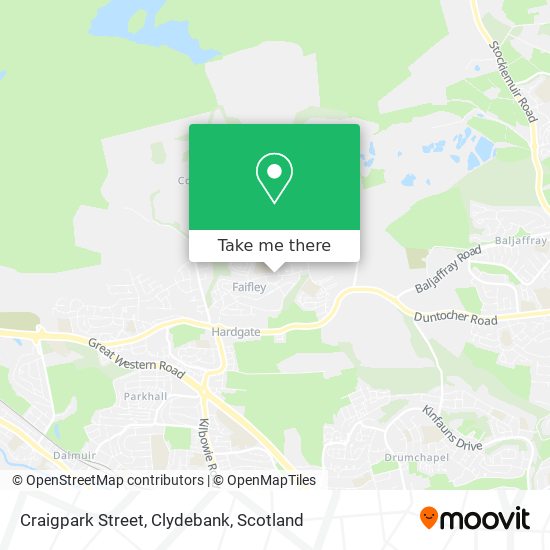 Craigpark Street, Clydebank map