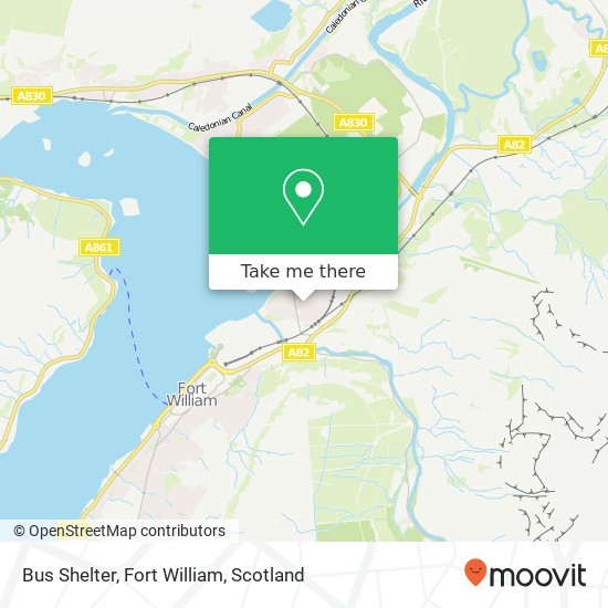 Bus Shelter, Fort William map