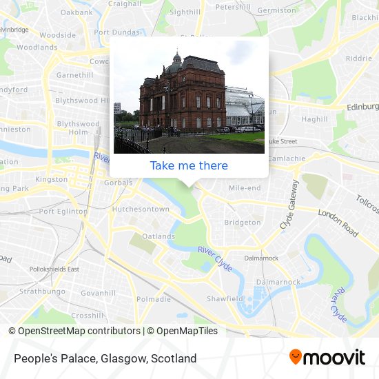 People's Palace, Glasgow map