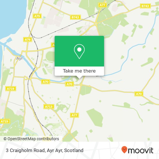 3 Craigholm Road, Ayr Ayr map