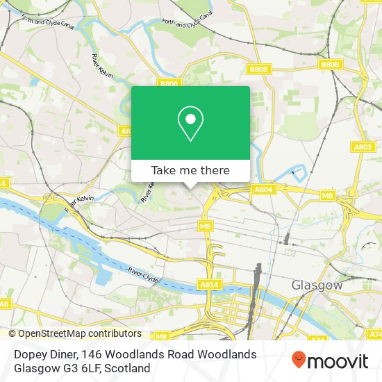 Dopey Diner, 146 Woodlands Road Woodlands Glasgow G3 6LF map