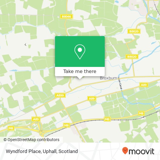 Wyndford Place, Uphall map