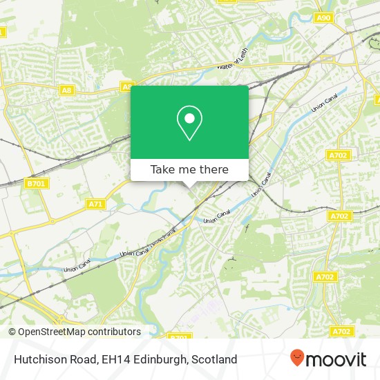 Hutchison Road, EH14 Edinburgh map