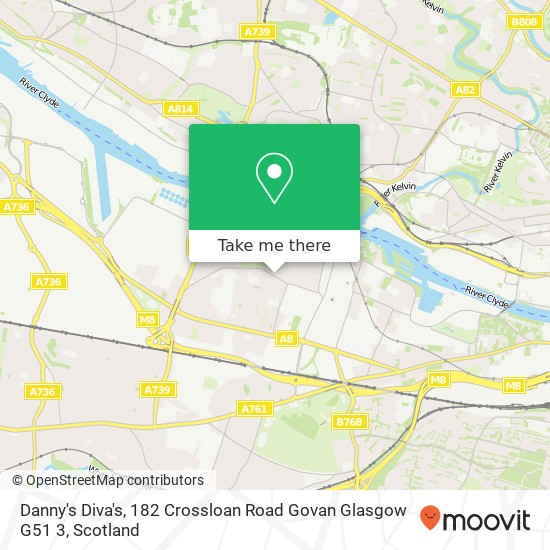 Danny's Diva's, 182 Crossloan Road Govan Glasgow G51 3 map
