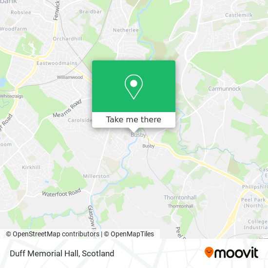 Duff Memorial Hall map