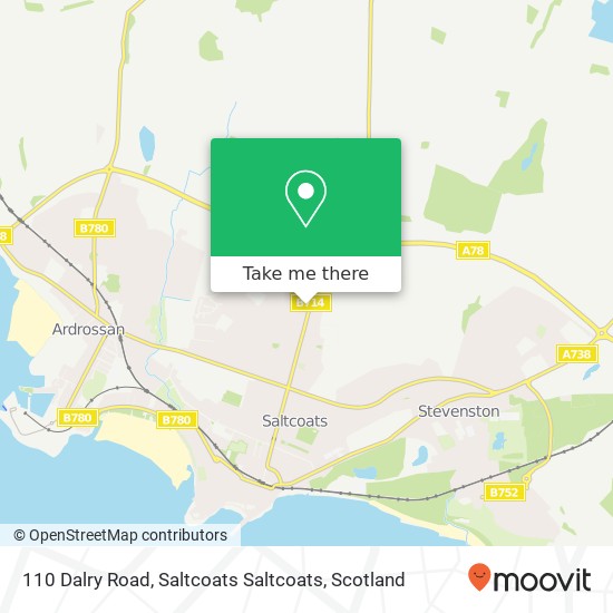 110 Dalry Road, Saltcoats Saltcoats map