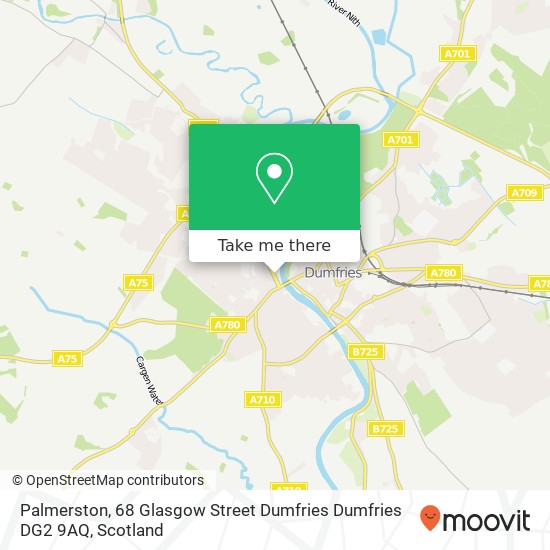 Palmerston, 68 Glasgow Street Dumfries Dumfries DG2 9AQ map