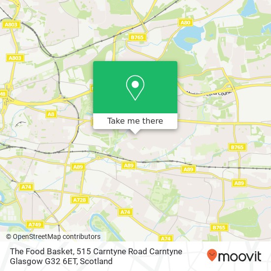 The Food Basket, 515 Carntyne Road Carntyne Glasgow G32 6ET map