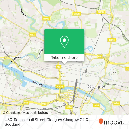 USC, Sauchiehall Street Glasgow Glasgow G2 3 map