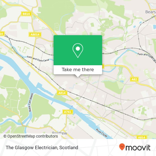 The Glasgow Electrician map