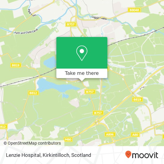 Lenzie Hospital, Kirkintilloch map