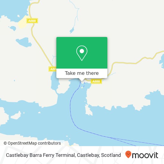 Castlebay Barra Ferry Terminal, Castlebay map