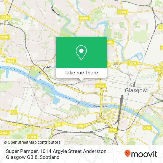 Super Pamper, 1014 Argyle Street Anderston Glasgow G3 8 map