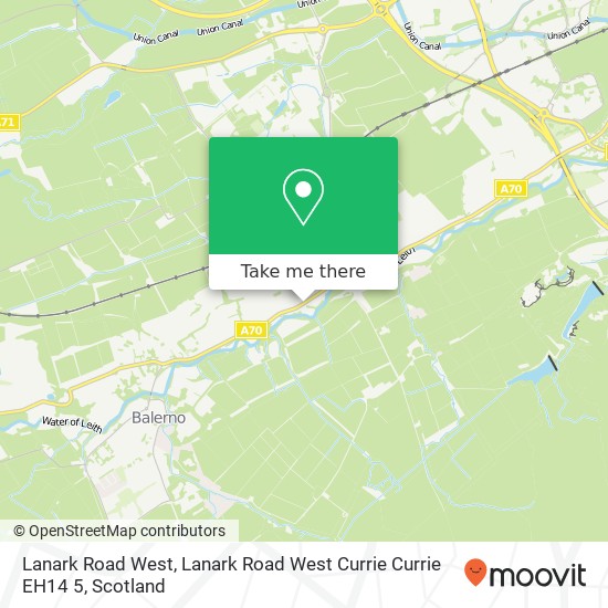 Lanark Road West, Lanark Road West Currie Currie EH14 5 map