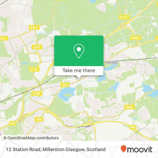 12 Station Road, Millerston Glasgow map