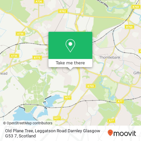 Old Plane Tree, Leggatson Road Darnley Glasgow G53 7 map