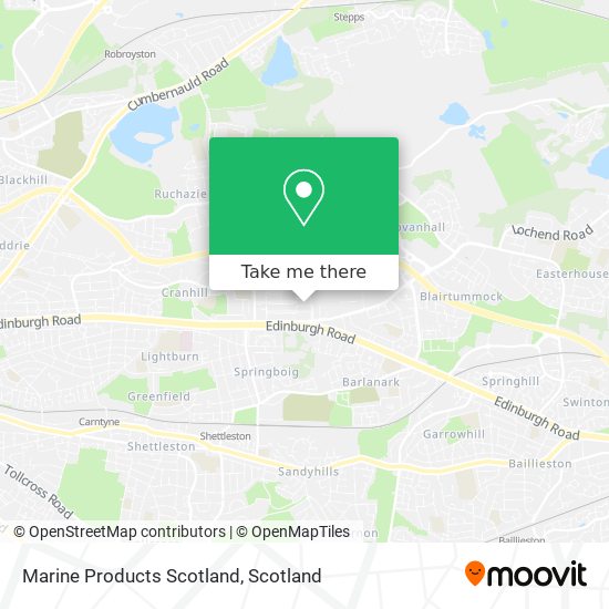 Marine Products Scotland map