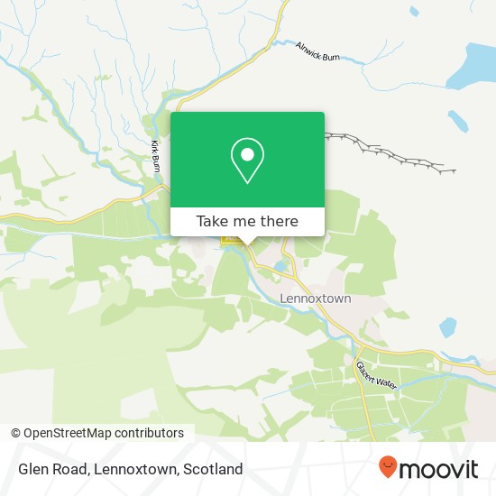 Glen Road, Lennoxtown map