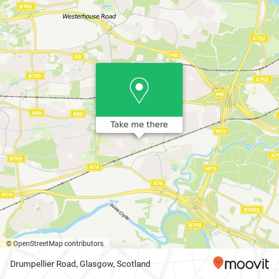 Drumpellier Road, Glasgow map